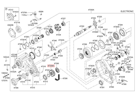 SPROCKET-LOWER 47339-H1000 (Original, New)