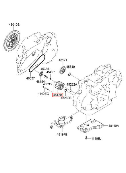 オイルポンプはヒュンダイ起亜4815002200 48150-02200と互換性が