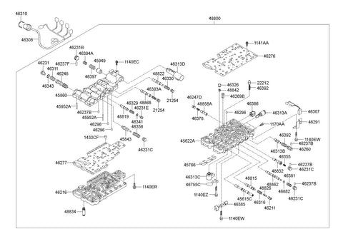 VALVE BODY ASSY <br>48800-23000, <br>4880023000, <br>48800 23000 <br>(Original, New)