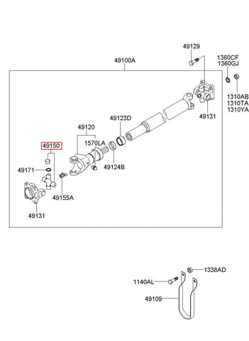 JOINT ASSY-UNIVERSAL 49150-45220 (Original, New)