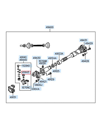 FORK ASSY-RELEASE 41443-44001 (Original, New)