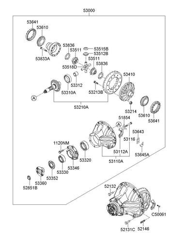 NUT-ADJUSTER <br>QD536-41T00140, <br>QD53641T00140, <br>QD536 41T00140 <br>(Original, New)