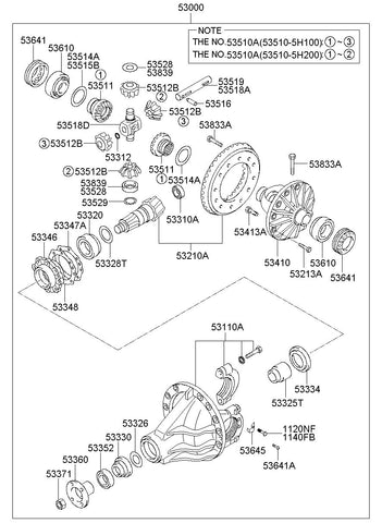 FLANGE ASSY-COMPANION <br>53360-45000, <br>5336045000, <br>53360 45000 <br>(Original, New)