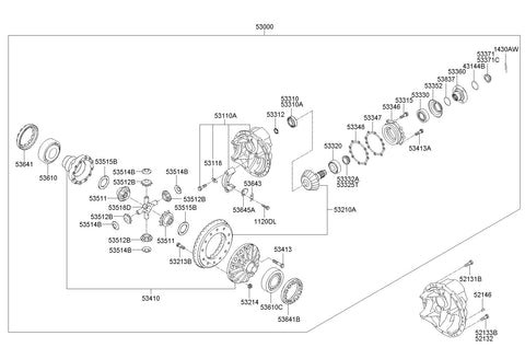 NUT-ADJUSTER <br>QD536-41T00270, <br>QD53641T00270, <br>QD536 41T00270 <br>(Original, New)