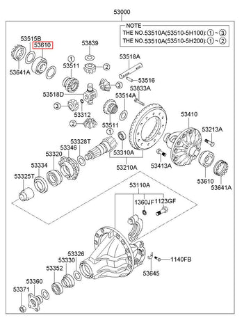 BEARING-SIDE 53610-45010 (Original, New)