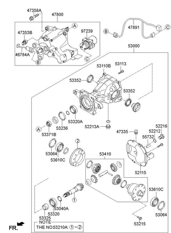 BEARING-PINION INR 53042-3B500 530423B500 53042 3B500