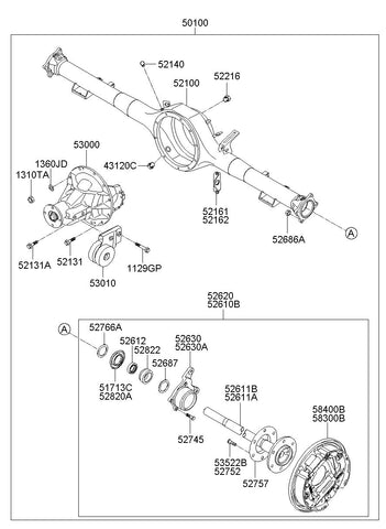 BEARING-RR AXLE 52701-4H000 527014H000 52701 4H000