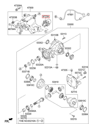 ACTUATOR-MOTOR 47810-3B520 (Original, New)