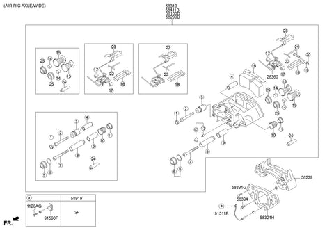 DISC ASSY-RR BRAKE <br>58411-2P000, <br>584112P000, <br>58411 2P000 <br>(Original, New)