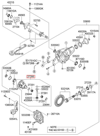 DIFF.ASSY 53200-2J100 (Original, New)