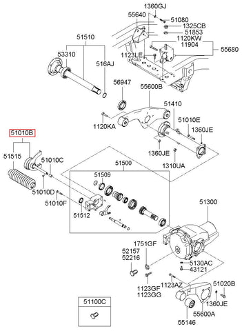 ACTUATOR ASSY-FR 51010-H1000 (Original, New)