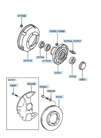 BEARING ASSY-HUB INR 51701-45010 5170145010 51701 45010