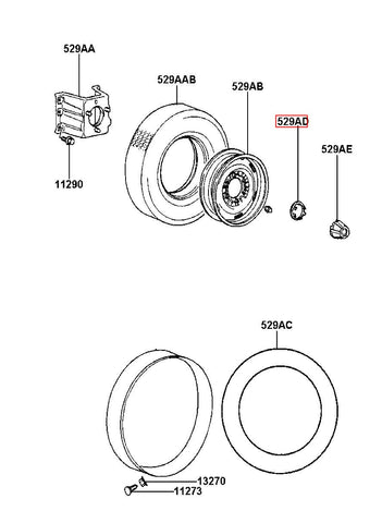 HOLDER-CTR COVER,RR HB745-020 (Original, New)