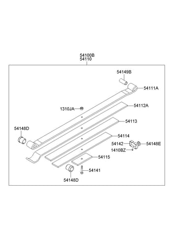 SPRING ASSY-FRTRH <br>54110-5H651, <br>541105H651, <br>54110 5H651 <br>(Original, New)