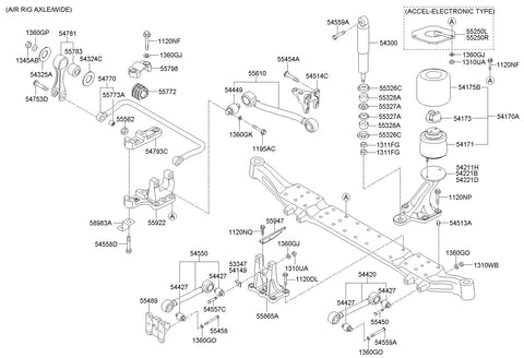 BRACKET-FR AIR SPRINGRH 54802-8D000 548028D000 54802 8D000