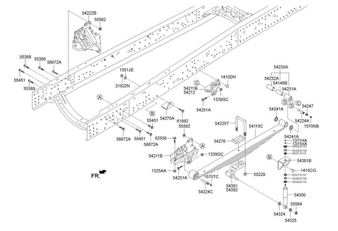 SHOCK ABSORBER ASSY-FRONT <br>54300-7E051, <br>543007E051, <br>54300 7E051 <br>(Original, New)