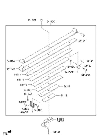 BOLT-CTR <br>54141-7P270, <br>541417P270, <br>54141 7P270 <br>(Original, New)