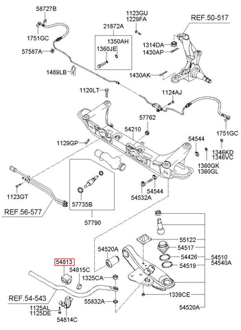 BUSH-STABILIZER BAR 54813-4F000 (Original, New)