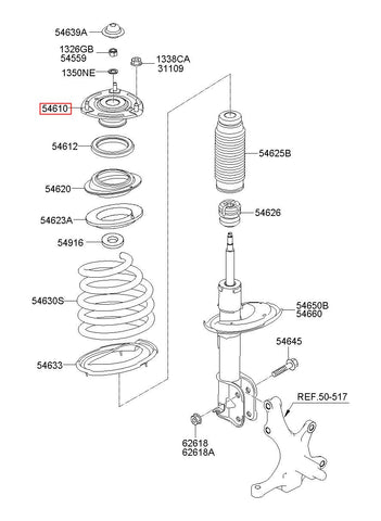 INSULATOR ASSY-STRUT 54610-4H000 (Original, New)