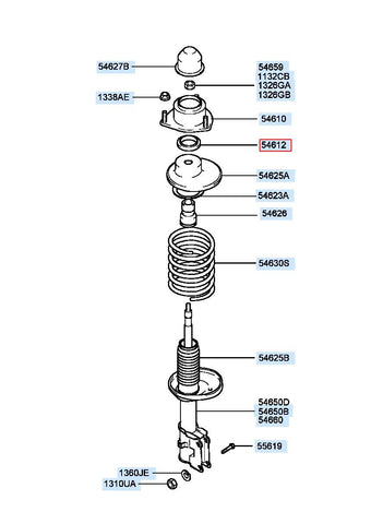 BEARING-STRUT 54612-2P000 (Original, New)