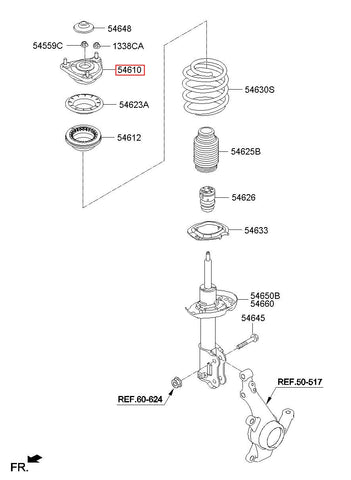 INSULATOR ASSY-STRUT 54610-B2000 (Original, New)