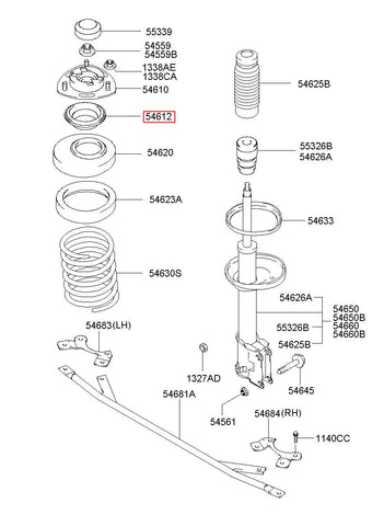 BEARING-STRUT 54612-2C000 (Original, New)