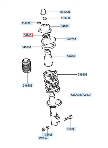 BEARING-STRUT 54612-C5000 (Original, New)