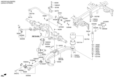 SHOCK ABSORBER ASSY-REAR <br>55350-8K500, <br>553508K500, <br>55350 8K500 <br>(Original, New)