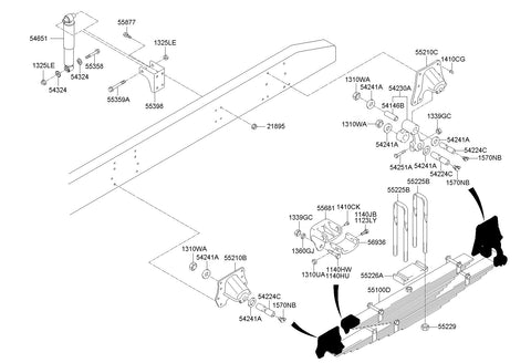 BOLTU-RR SPRING 55225-7J550 552257J550 55225 7J550