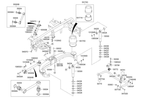 PISTON ASSY-REAR <br>55171-8D001, <br>551718D001, <br>55171 8D001 <br>(Original, New)