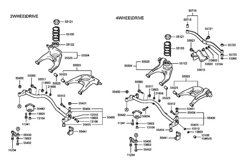 ARM COMPL-SUSP RH 55504-M2060 55504M2060 55504 M2060
