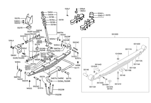 BOLTU-RR SPRING <br>55225-81001, <br>5522581001, <br>55225 81001 <br>(Original, New)