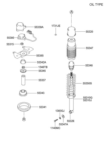 ACTUATOR ASSY-RR <br>55380-38600, <br>5538038600, <br>55380 38600 <br>(Original, New)