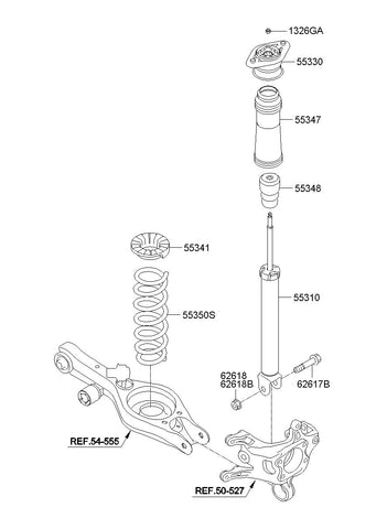 BRACKET-SHOCK ABSORBER MTG 55330-3R010 553303R010 55330 3R010