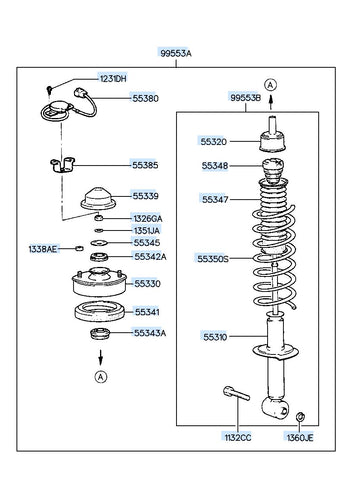 BRACKET-SHOCK ABSORBER MTG 55330-3W100 553303W100 55330 3W100