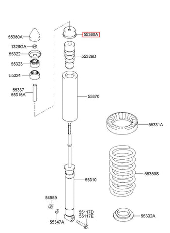 CUP 55360-1C000 (Original, New)