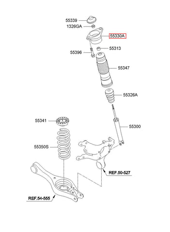 BRACKET ASSY-RR 55330-2L000 (Original, New)