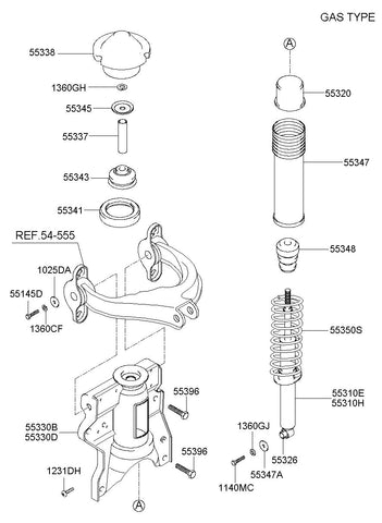 BRACKET ASSY-RR,RH <br>55360-38601, <br>5536038601, <br>55360 38601 <br>(Original, New)