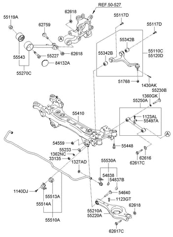 BUSH-TRAILING ARM <br>55543-3K000, <br>555433K000, <br>55543 3K000 <br>(Original, New)