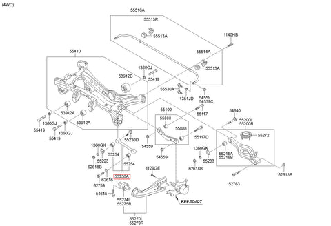 ARM ASSY-RR ASSIST 55250-2S100 (Original, New)