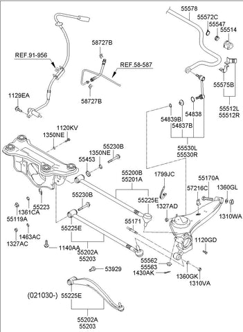 UPPER ARM COMPL-RR SUSP RH <br>55201-26550, <br>5520126550, <br>55201 26550 <br>(Original, New)