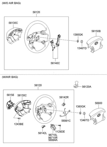 SWITCH ASSY-STRG REMOTE CONT LH <br>96710-3K600, <br>967103K600, <br>96710 3K600 <br>(Original, New)