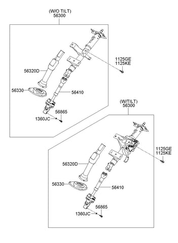 JOINT ASSY-UNIVERSAL 56370-4F000 563704F000 56370 4F000