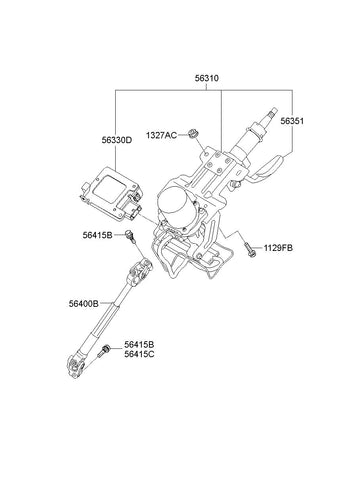 CONTROLLER-EPS <br>56345-2S510, <br>563452S510, <br>56345 2S510 <br>(Original, New)