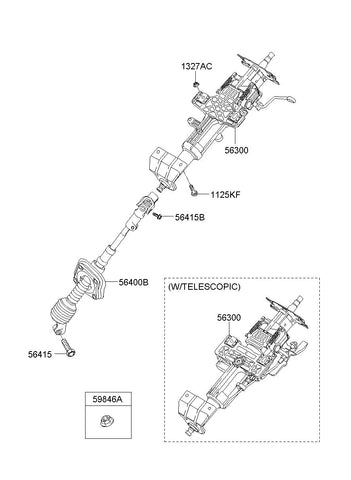 JOINT ASSY-STRG 56400-2B600 564002B600 56400 2B600