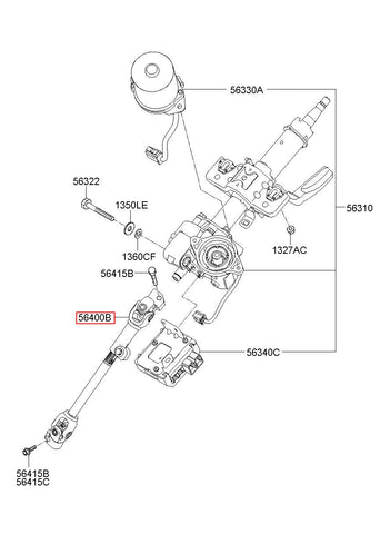 JOINT ASSY-STRG 56400-C5000 (Original, New)