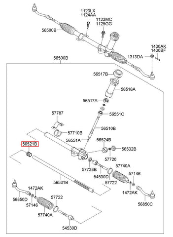 BUSH-RACK 56521-2K000 (Original, New)