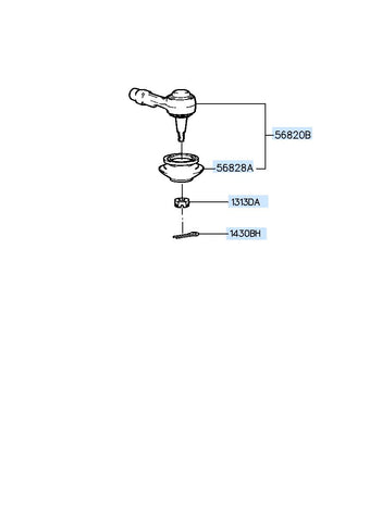 END ASSY-TIE ROD <br>56820-02500, <br>5682002500, <br>56820 02500 <br>(Original, New)