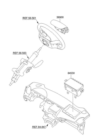 AIR BAG ASSY-PASSENGER 84530-3W200 845303W200 84530 3W200