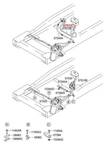 HOSE-SUPPLY "B" 57510-5H031 (Original, New)